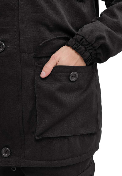 Костюм демисезонный "СУМРАК-ВЕСНА/ОСЕНЬ" куртка/брюки цвет: "Черный", ткань: Твил рип-Стоп (ЧЗ)