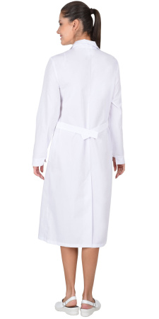 Халат женский с рельефами белый (ЧЗ)