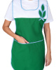 Фартук-сарафан "ВЕСНА"  зелёный с белым (ЧЗ)