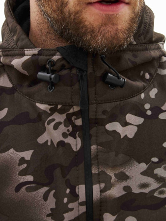 Костюм "ВЕПРЬ" куртка/брюки, цвет: кмф "Серый мультикам", ткань: Полофлис (ЧЗ)