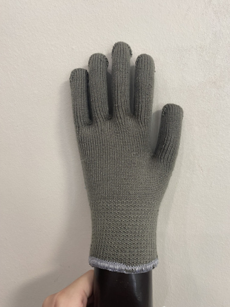 Перчатки зимние акриловые с ПВХ, цвет серый, 10 кл. РУБИФРОСТ арт. ac31pd