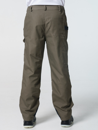 Брюки рабочие мужские №116 хаки, черный ткань Канвас СОП