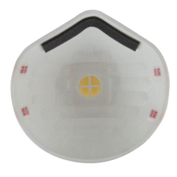 JM-8622 Mircon Полумаска противоаэрозольная с клапаном, чашеобразная, класс защиты FFP2 NR D, в упаковке 10 шт