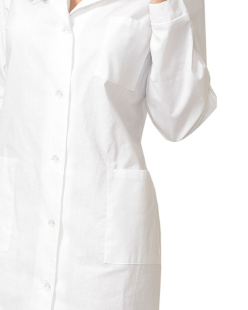 Халат х/б бязь, женский белый СИРИУС