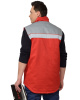 Жилет "Спец" утеплённый мужской красный с серым (ЧЗ)