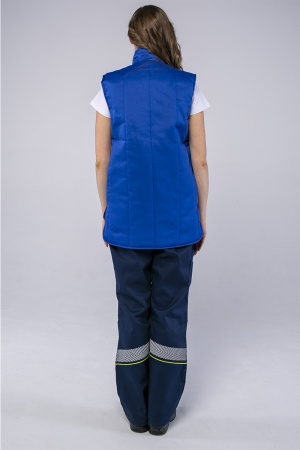 Жилет утепленный Универсальный (Смесовая, 210), васильковый (ЧЗ)