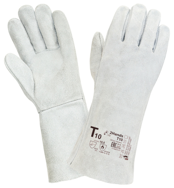 Краги спилковые Т10 р.10,5