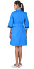 Халат "Флора" женский тёмно-голубой (ЧЗ)