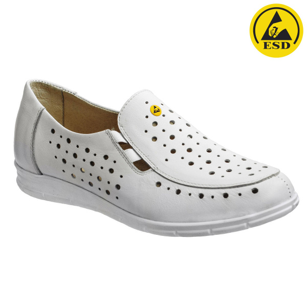 Туфли женские антистатические с перфорацией, цв. черный 8207ЛЧ ЦПО