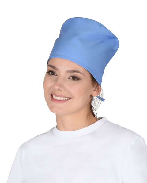Колпак медицинский (смесовая) голубой