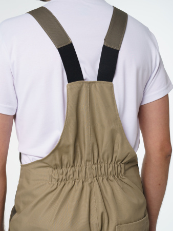 Полукомбинезон рабочий мужской №116 бежевый, хаки, СОП, ткань Канвас 