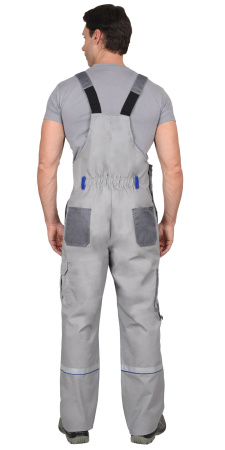 Полукомбинезон "Стан": св.серый со сред.-серым и васильковым (ЧЗ) Распродажа