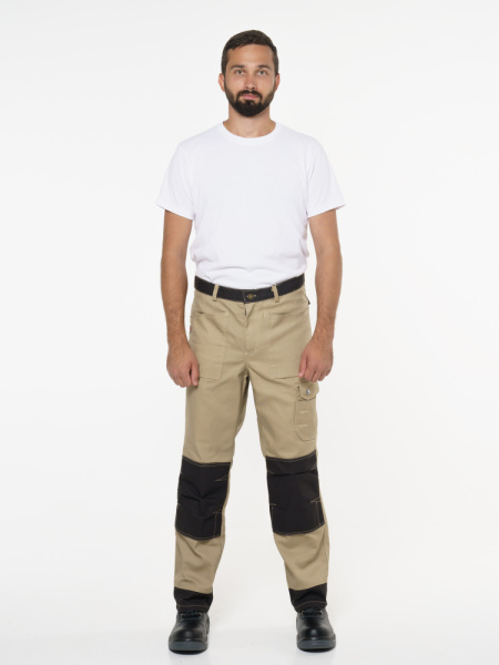 Брюки "Вест-Ворк" бежевые с черным