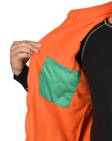 Жилет "ЕВРОПА" удлиненный (на подкладке флис ) зеленое яблоко (ЧЗ)