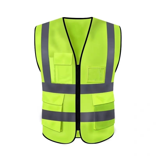 Жилет сигнальный светоотражающий 130 гр СОП 4*50 мм (желтый), арт.ЖИЛ-130 (4) PG (ЧЗ) АРТ СИЗ