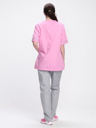 Костюм женский Ирис (тк.ТиСи), ярко-розовый/серый (ЧЗ)