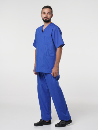 Костюм рабочий универсальный №104 (куртка, брюки) василек, ткань смесовая