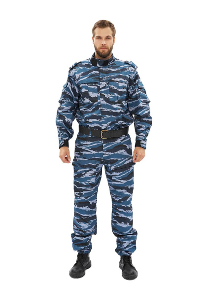 Костюм СПЕЦНАЗ (охрана/охранник)  куртка/брюки цвет: кмф "Серый вихрь", ткань: Рип-Стоп  URSUS (ЧЗ)