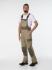 Полукомбинезон рабочий мужской №116 бежевый, хаки, СОП, ткань Канвас 