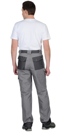 Брюки "ВЕСТ-ВОРК" ср.серые с т.серым