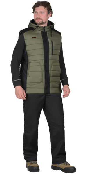 Жилет "Урбан" хаки с черным (ЧЗ)