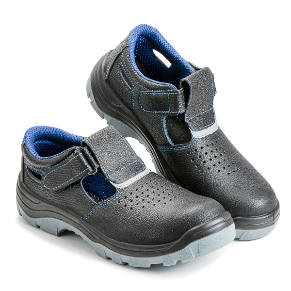 Сандалии кожаные мод. 21/1 ПУ-ПУ с металлоподноском