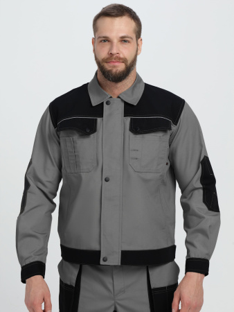 Костюм Вестгард-1 (тк.Канвас,260) брюки, т.серый/черный