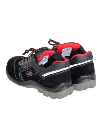 Полуботинки "Универсал", замша (черные), ПУ-ПУ